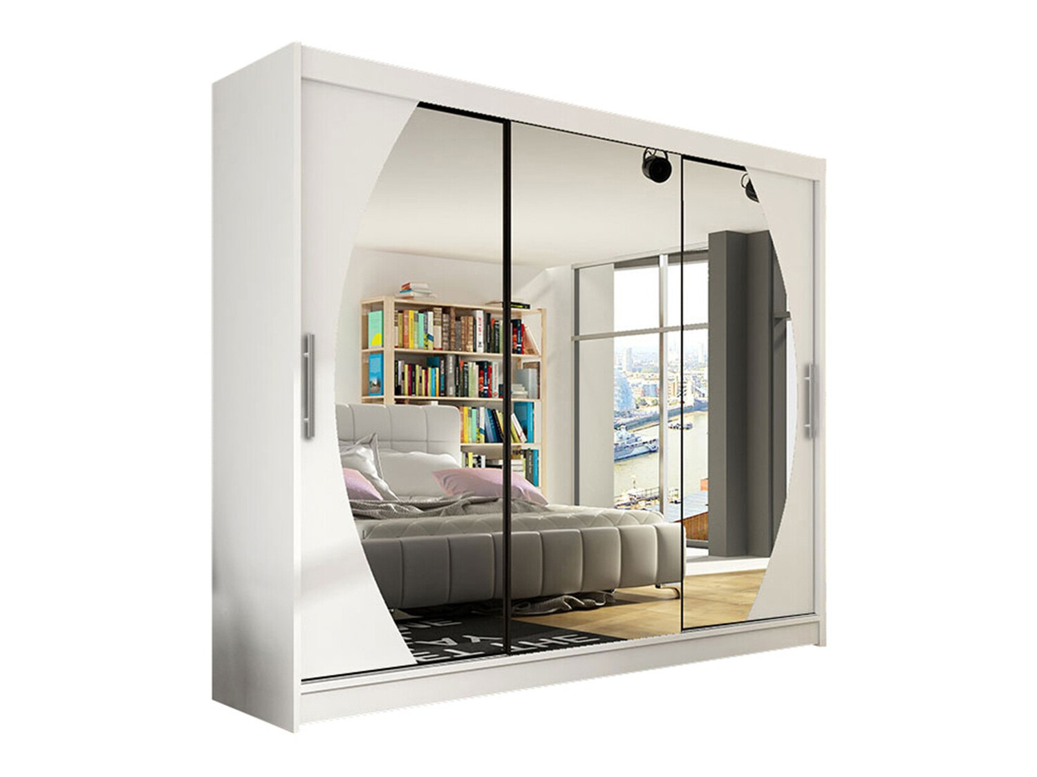 Skapis Closico 130 (Balts)