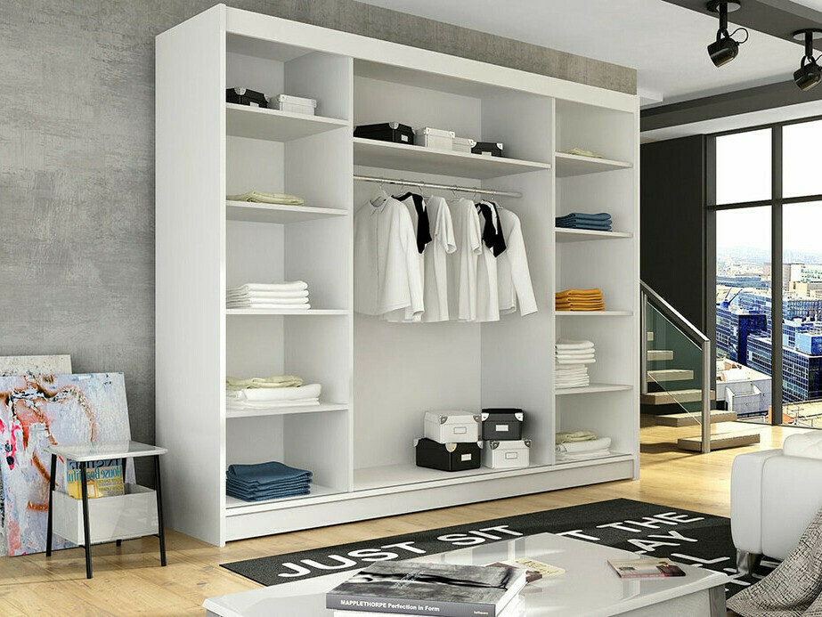 Skapis Closico 130 (Balts)