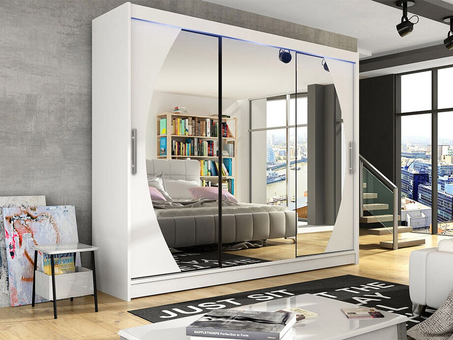 Skapis Closico 130 (Balts)