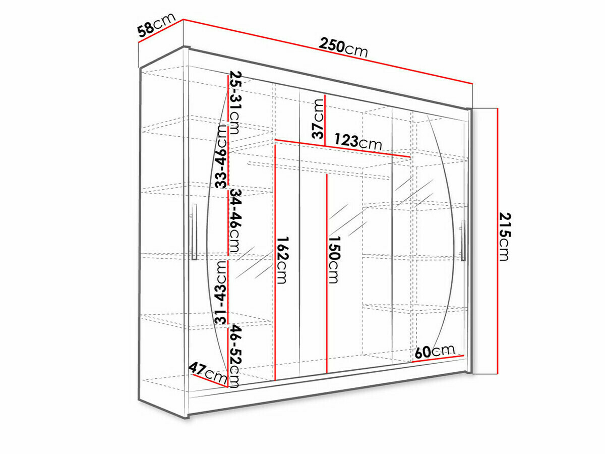 Skapis Closico Ordo V (Balts)