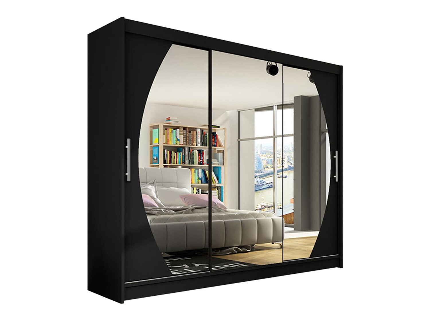 Skapis Closico Ordo V (Melns)