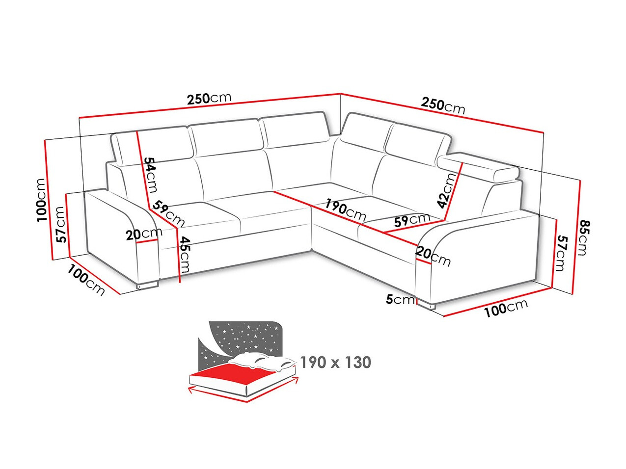 Stūra dīvāns Etrcala 101 (Crown 4)