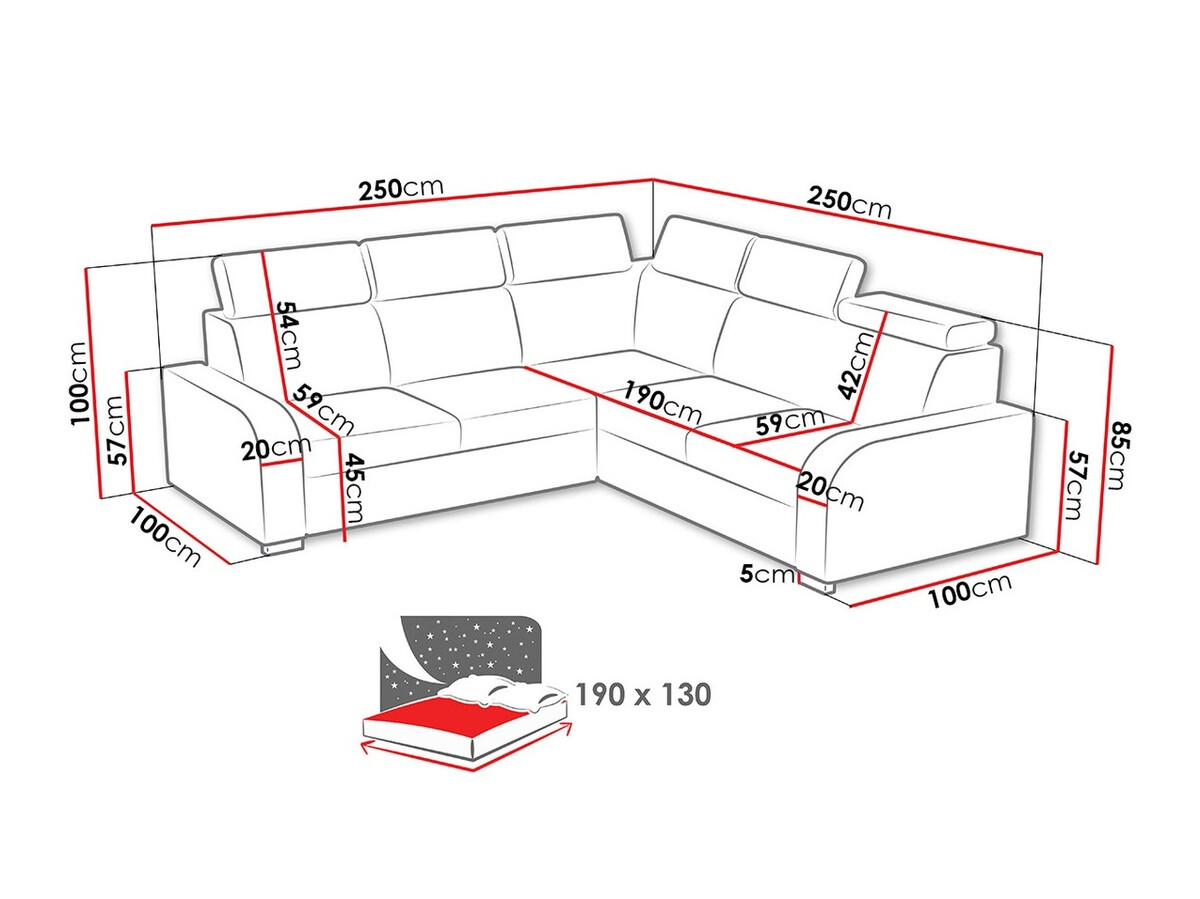 Угловой диван Etrcala 101 (Crown 18)