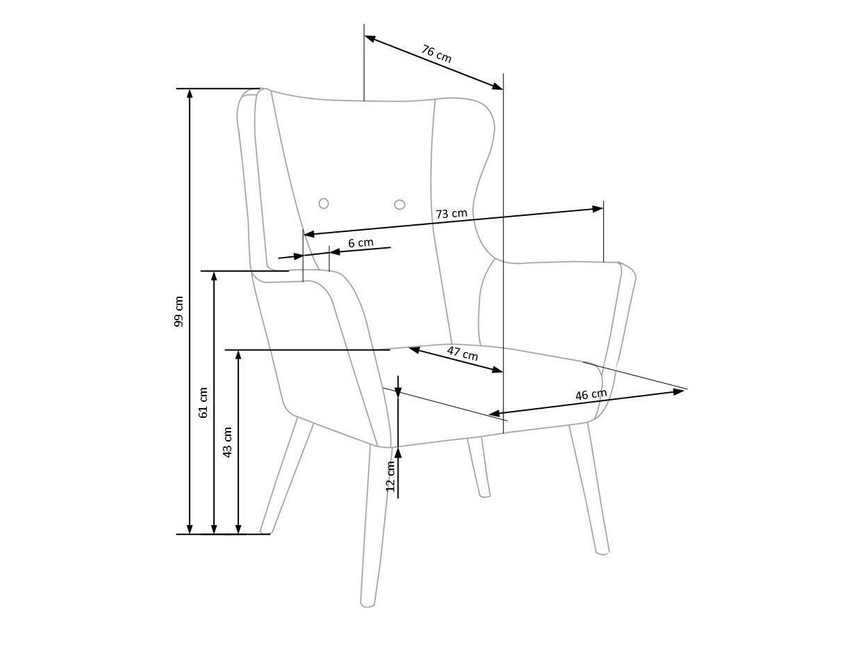 Кресло Houston 373 (Светло-серый)