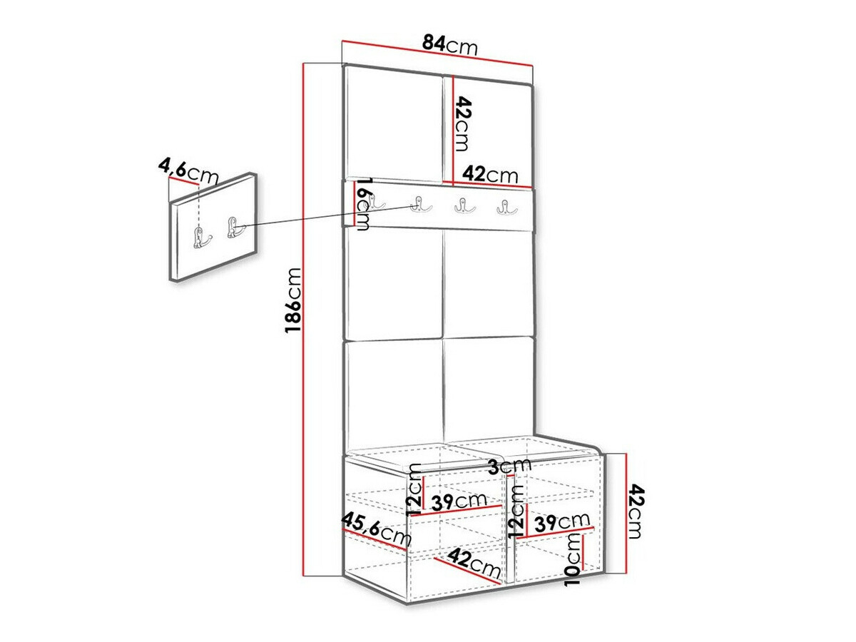 Priekšnama komplekts Hartford 267 (Grafīts)