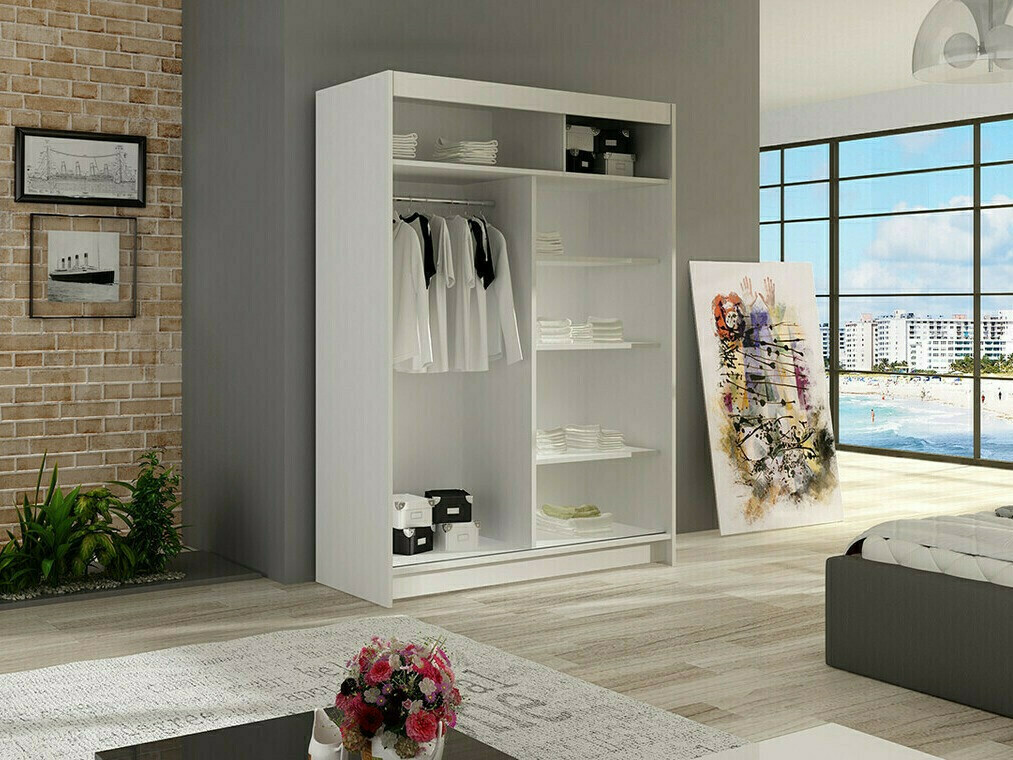 Skapis Closico Pacron VI (Balts)