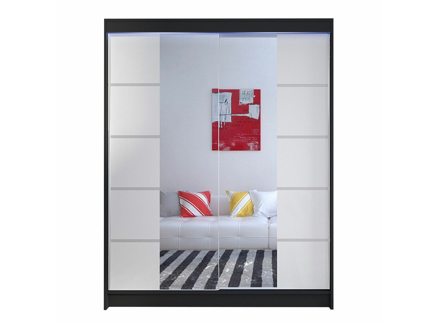 Шкаф Closico 146 (Чёрный + Белый)