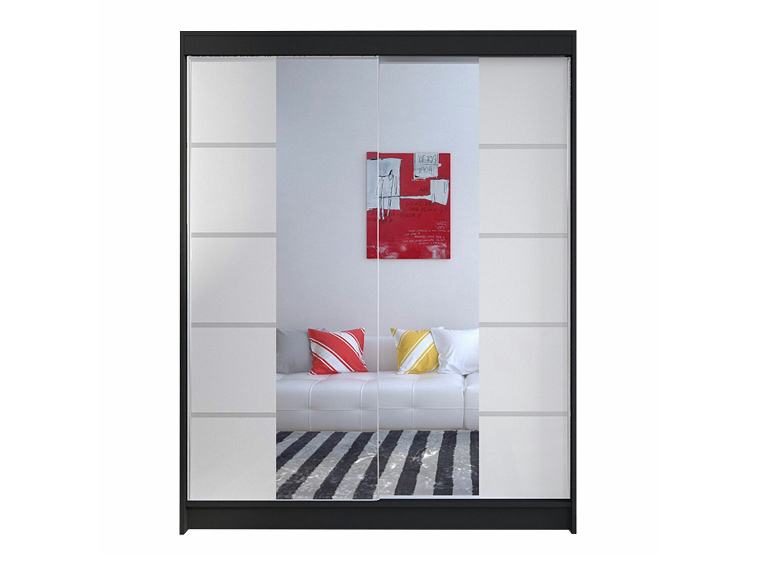 Шкаф Closico 146 (Чёрный + Белый)