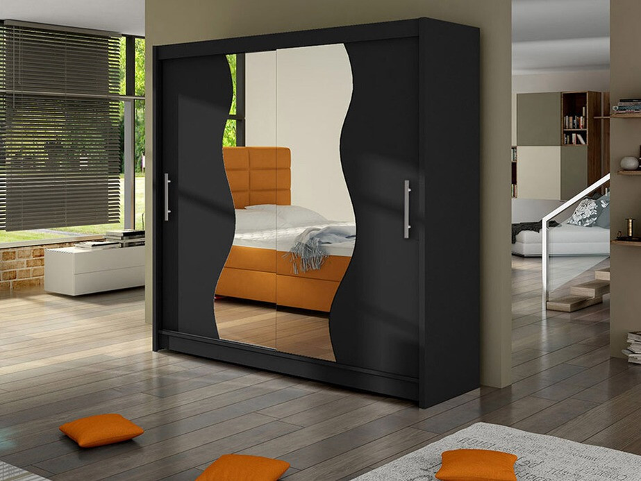 Skapis Closico 126 (Melns)