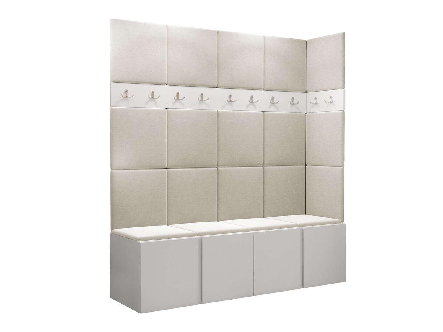 Priekšnama komplekts Pinis II (Balts)