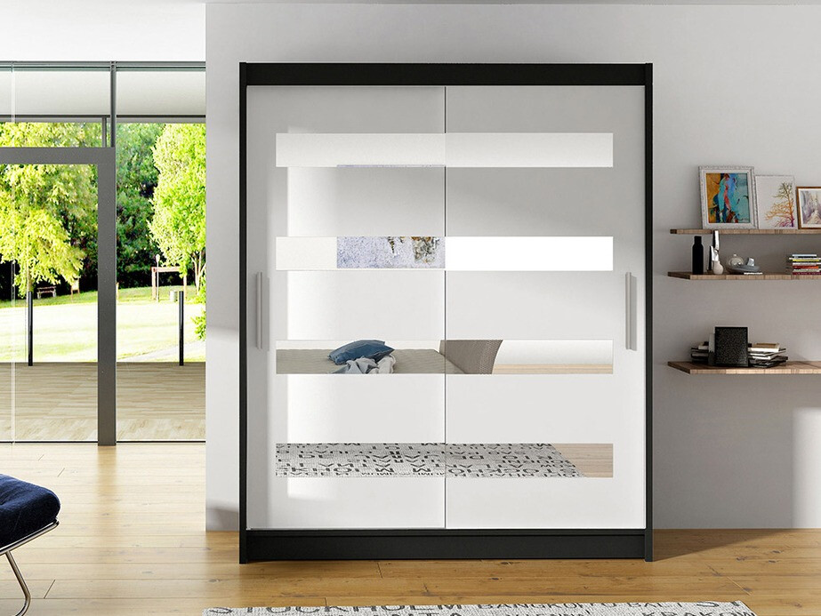 Шкаф Closico 136 (Чёрный + Белый)