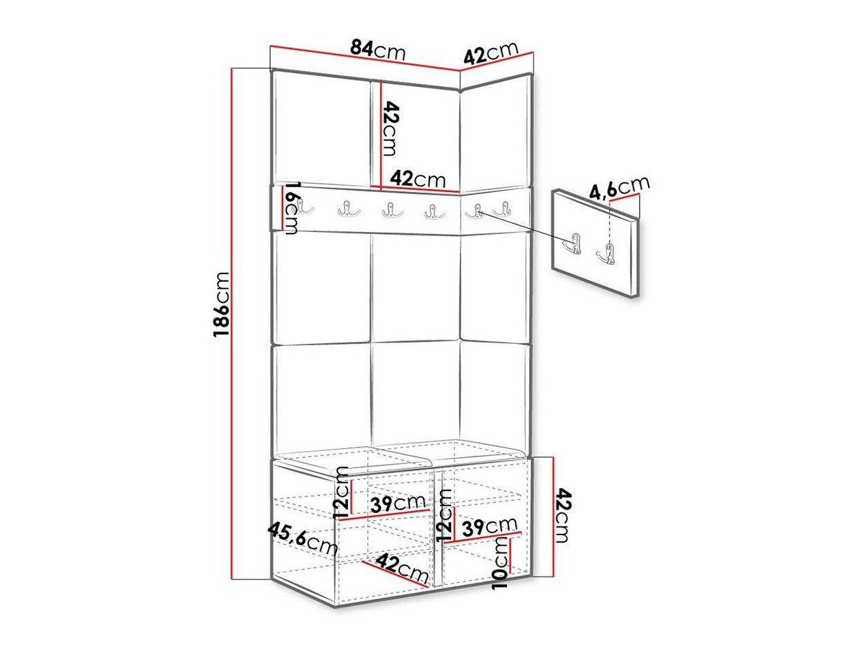 Прихожая Hartford 264 (Artisan дуб)