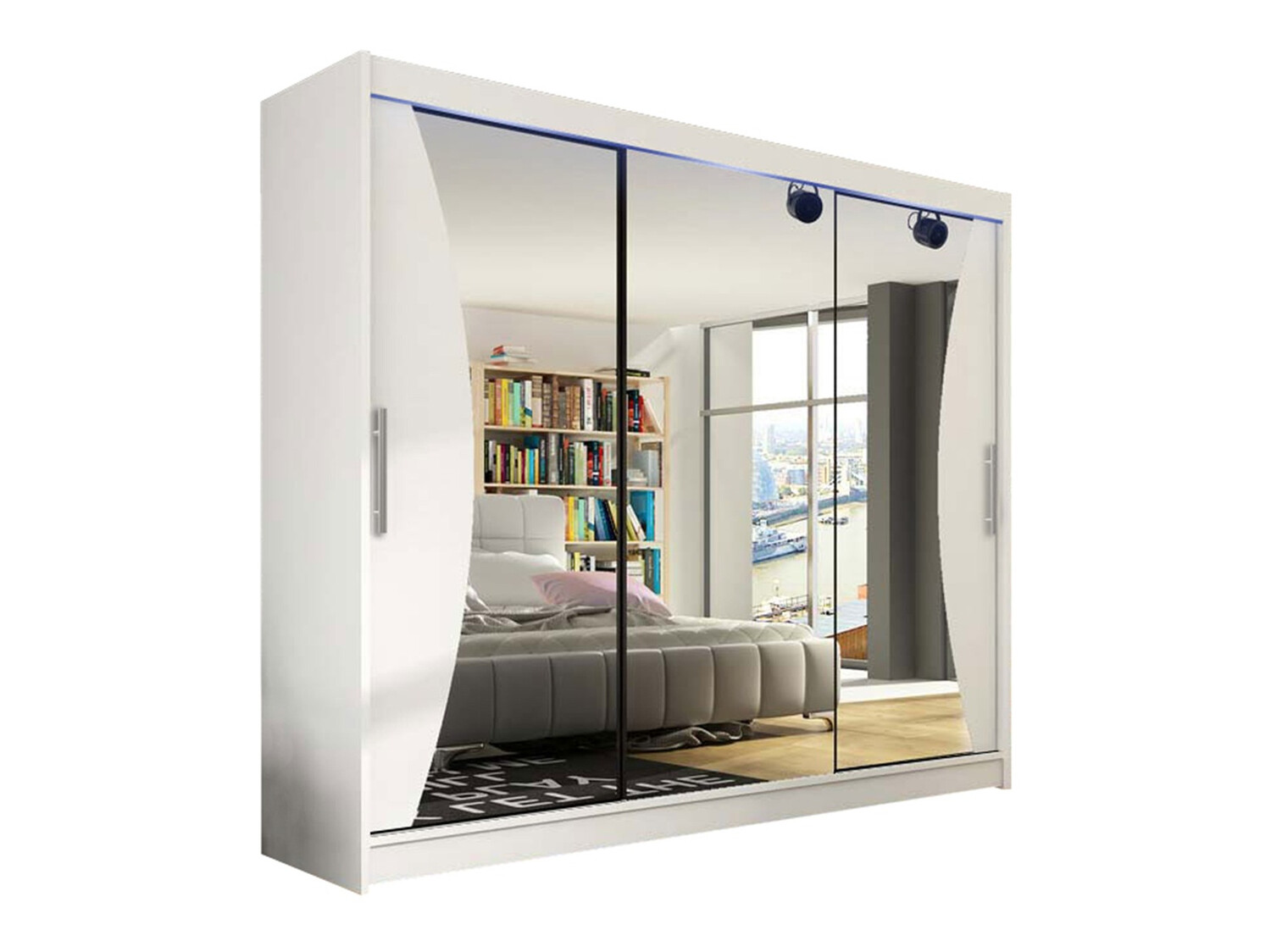 Skapis Closico 120 (Balts)