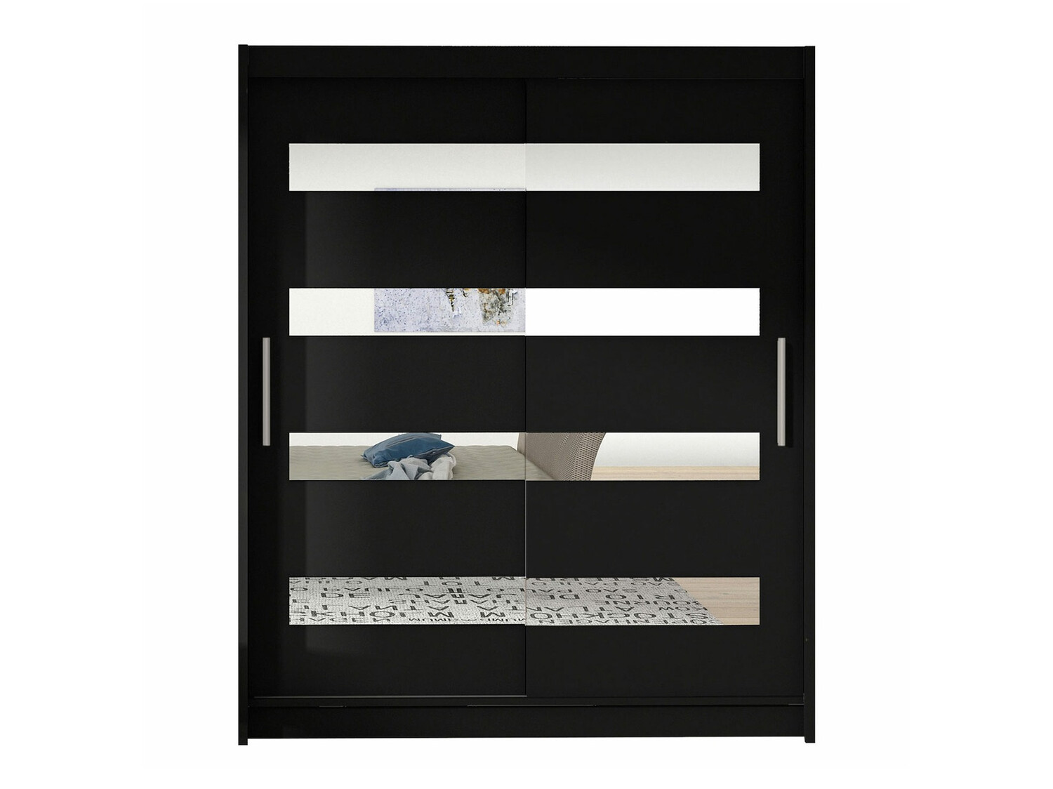 Skapis Closico 136 (Melns)