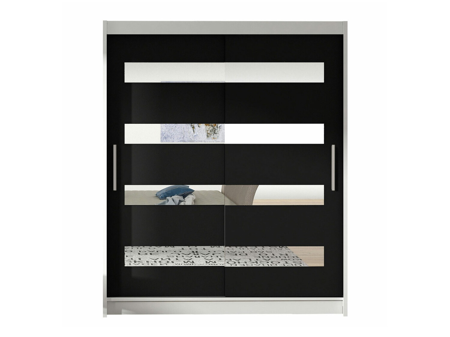 Skapis Closico Camera XIII (Balts + Melns)