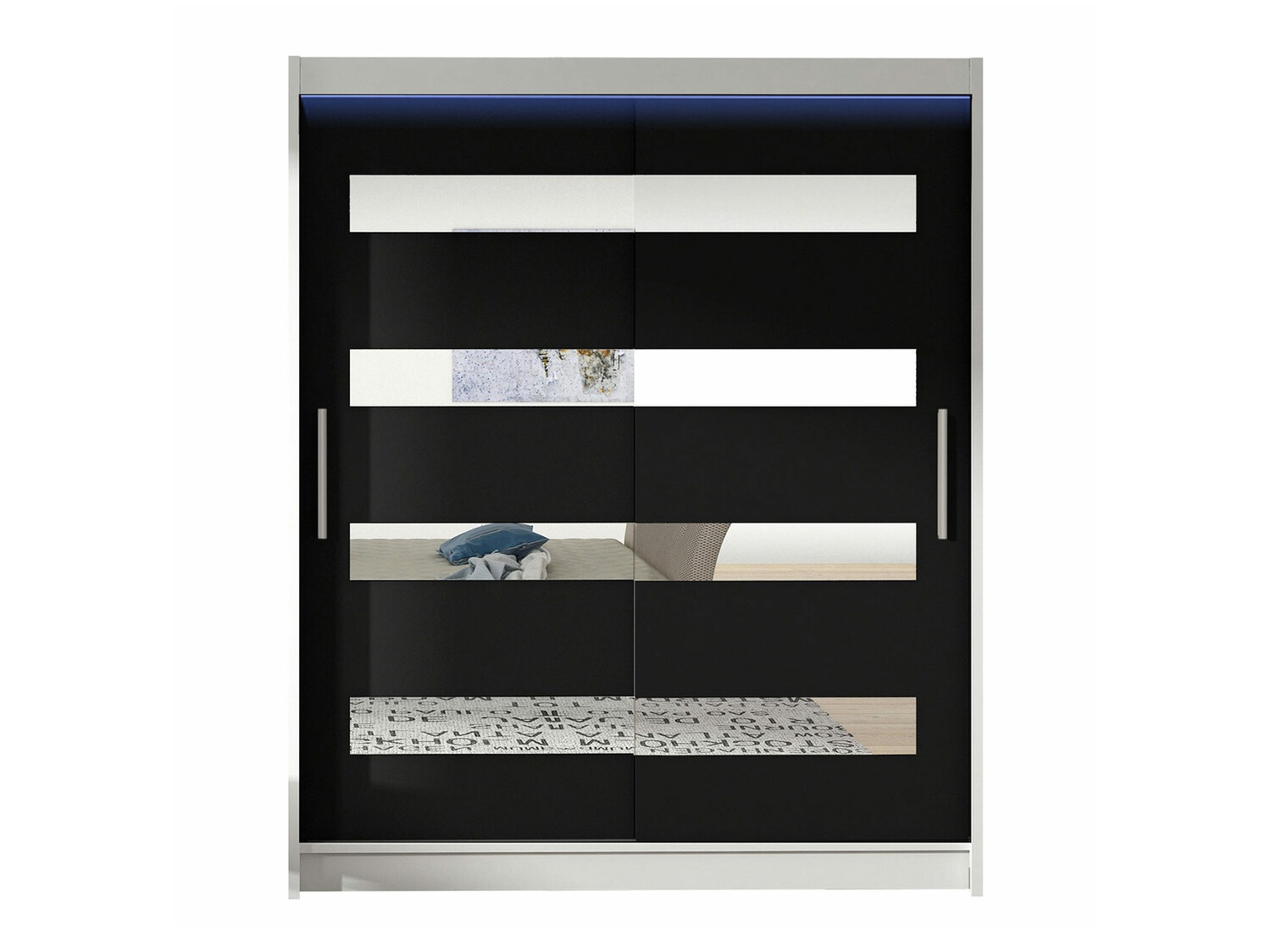 Skapis Closico Camera XIII (Balts + Melns)