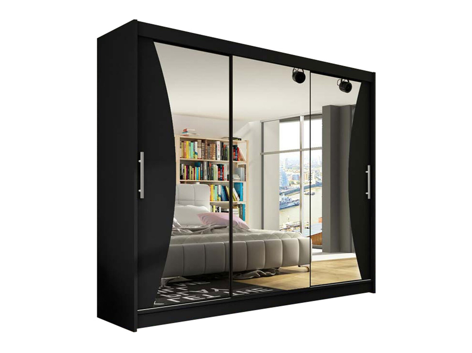 Skapis Closico Ordo IV (Melns)