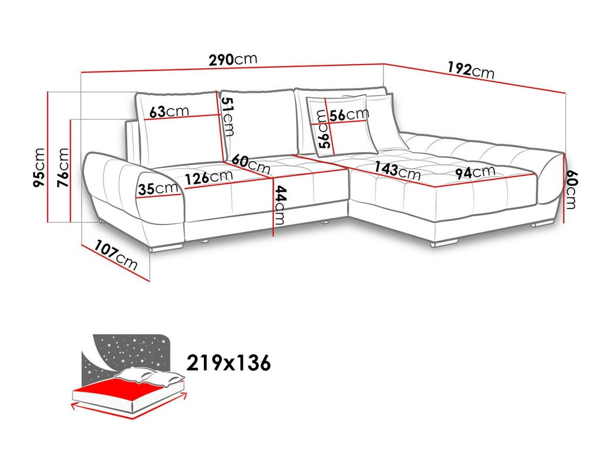 Stūra dīvāns Lincoln 115 (Manavlith 95)