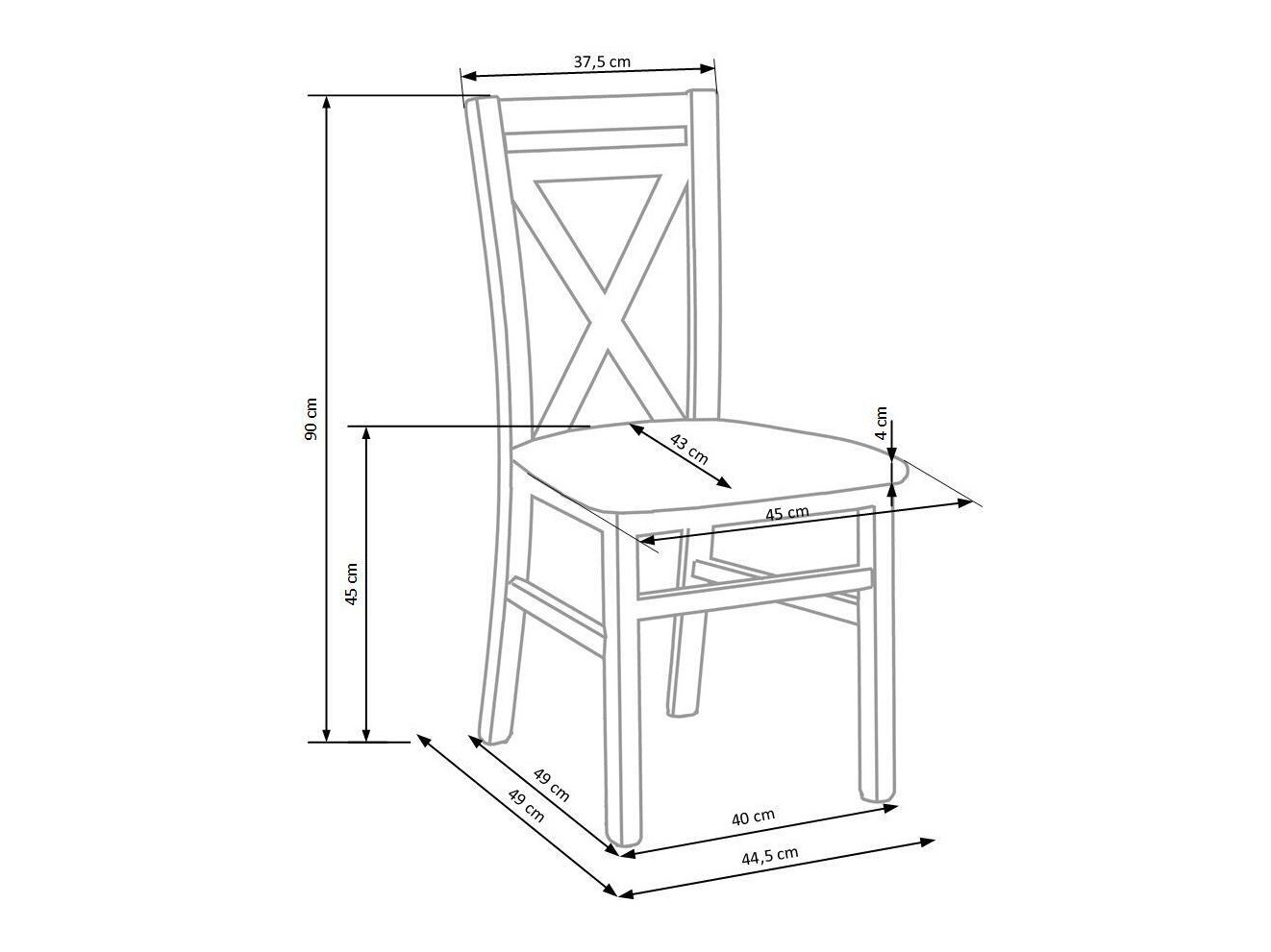 Krēsls Houston 259 (Balts)