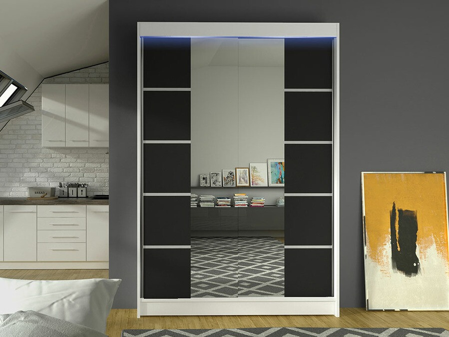 Шкаф Closico 151 (Белый + Чёрный)