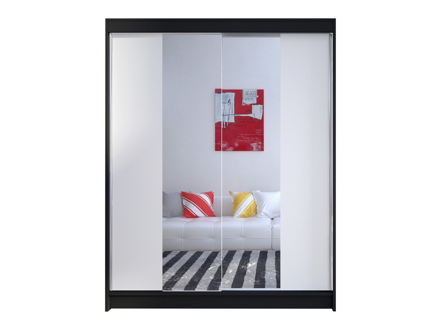 Шкаф Closico 141 (Чёрный + Белый)