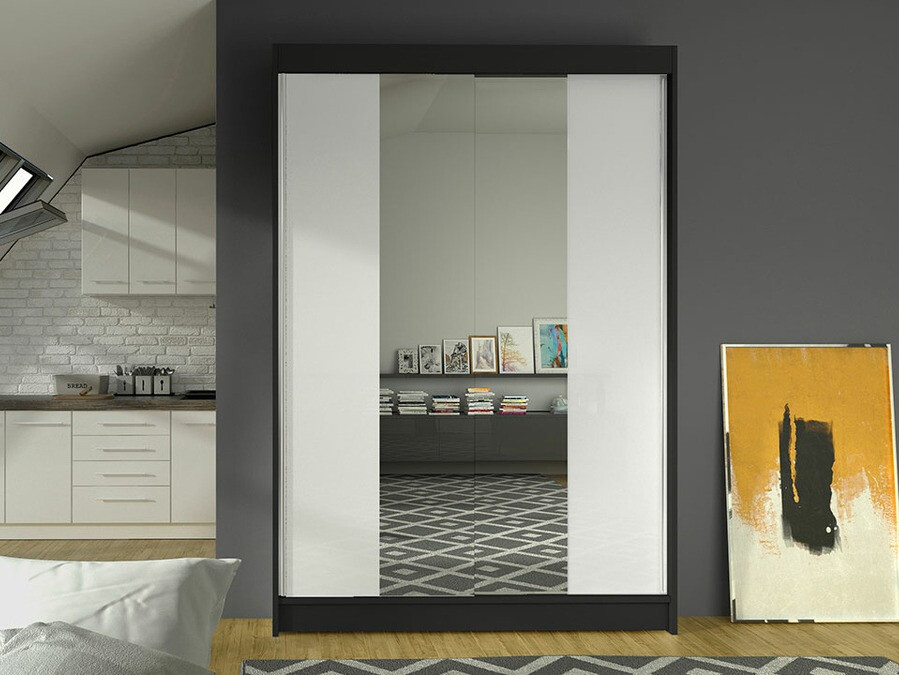 Шкаф Closico 148 (Чёрный + Белый)