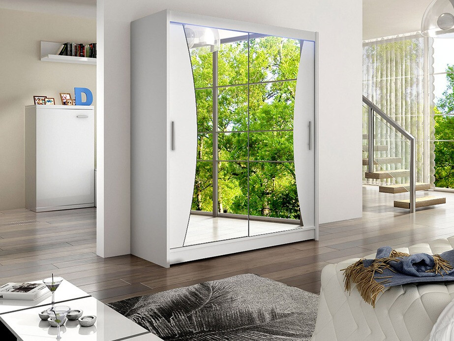 Skapis Closico 116 (Balts)