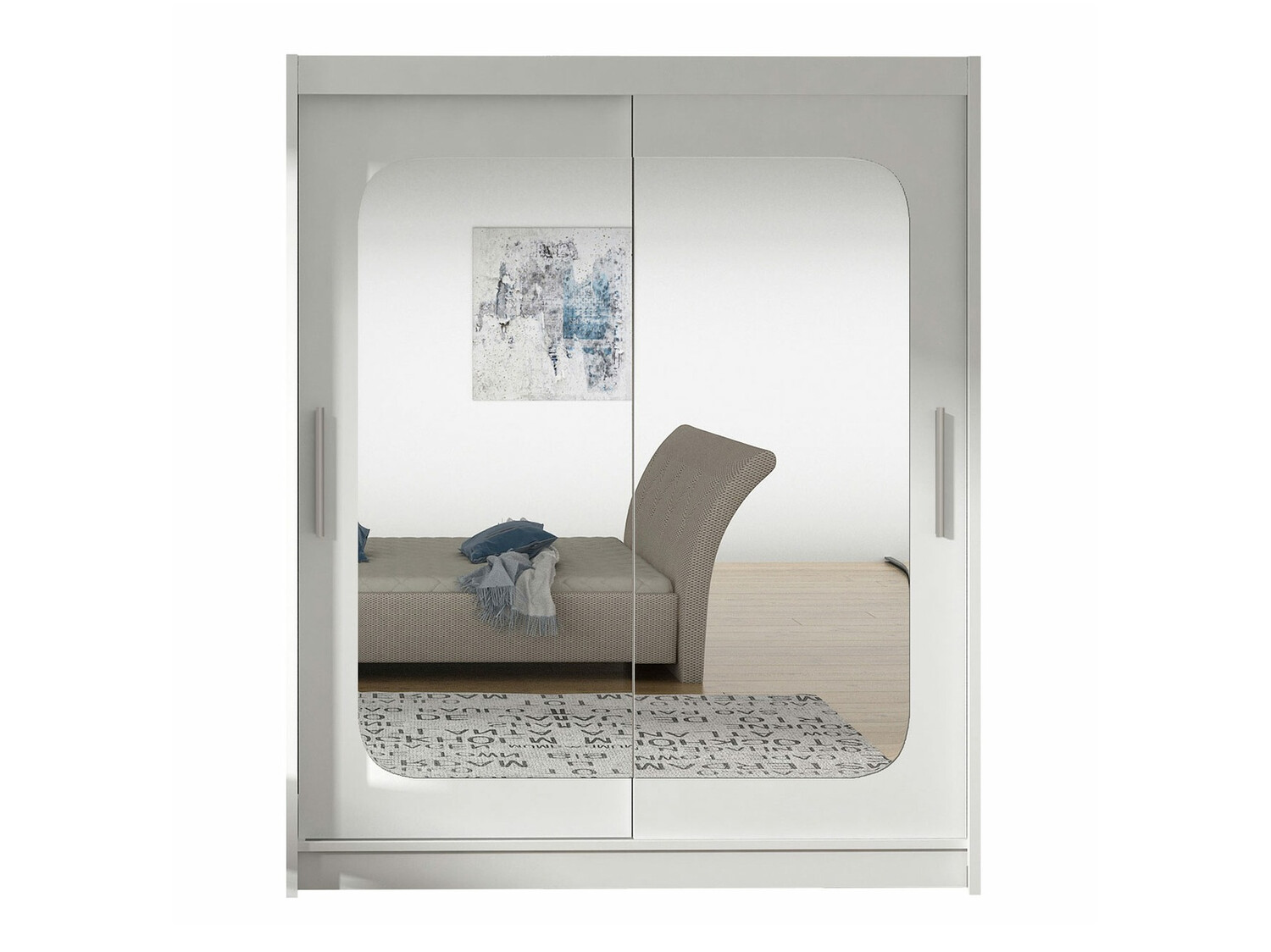 Skapis Closico 135 (Balts)