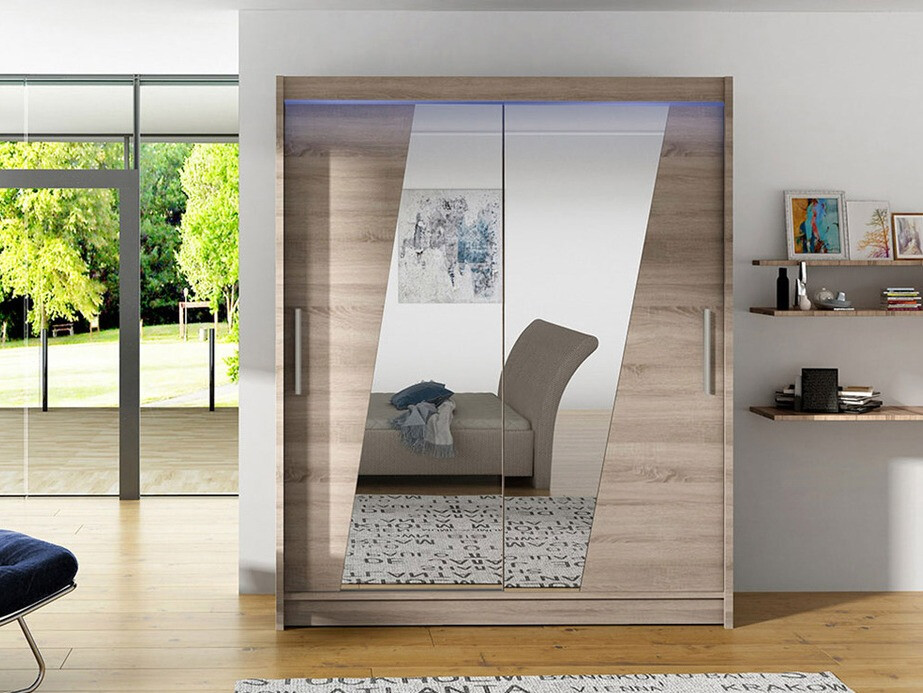 Skapis Closico 155 (Trifele ozols)