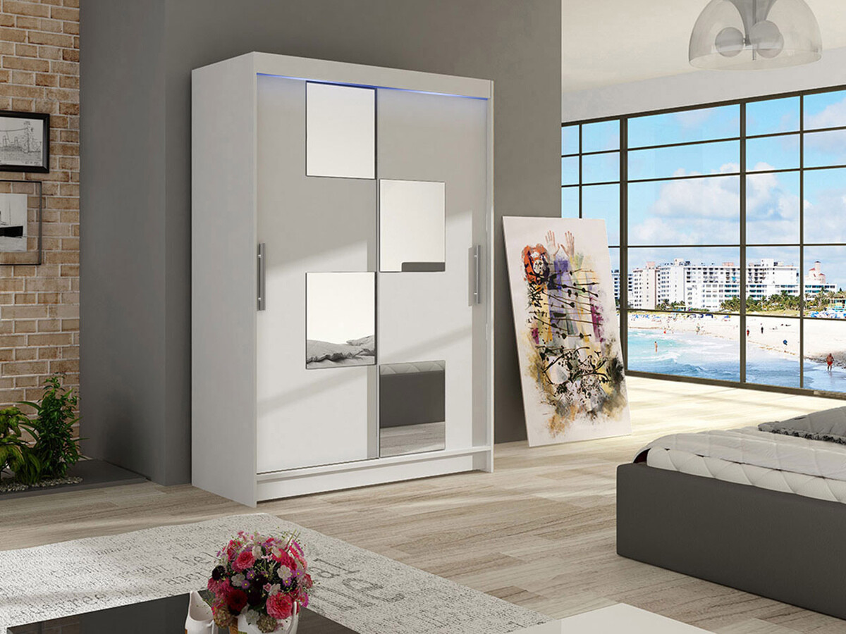 Skapis Closico Pacron III (Balts)