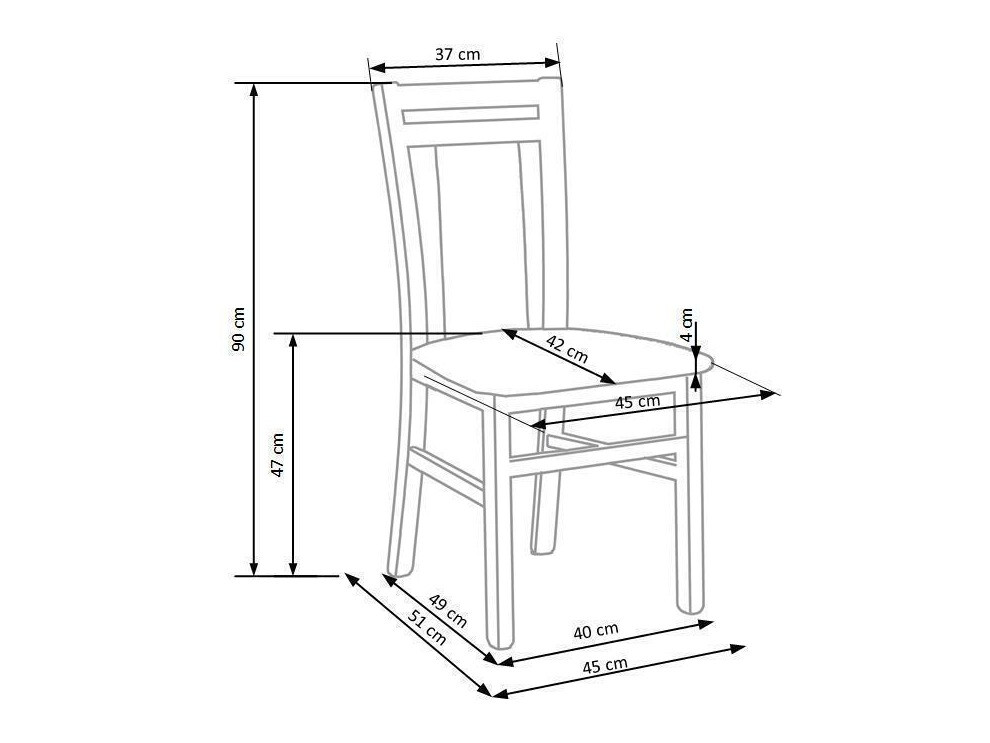 Стул Houston 550 (Медовый дуб + Бежевый)