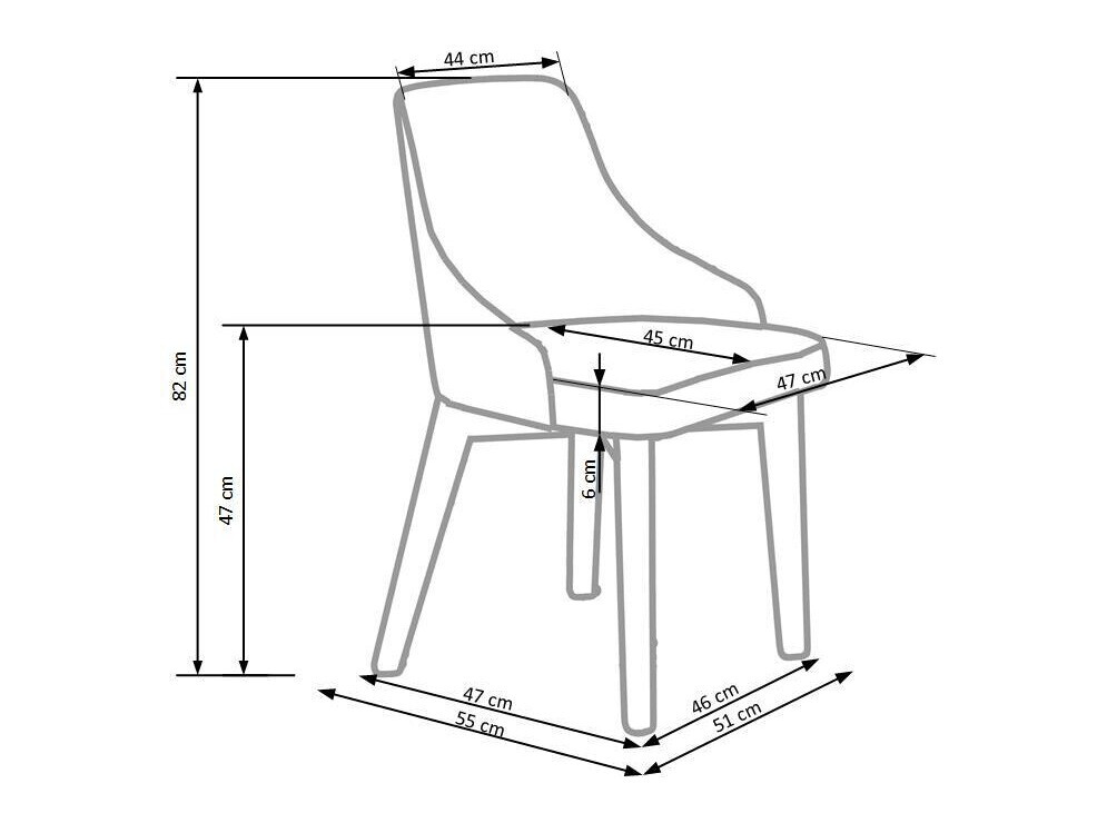 Стул Houston 577 (Бежевый + Сонома Дуб)