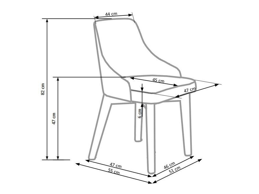 Стул Houston 577 (Крем + Дуб)