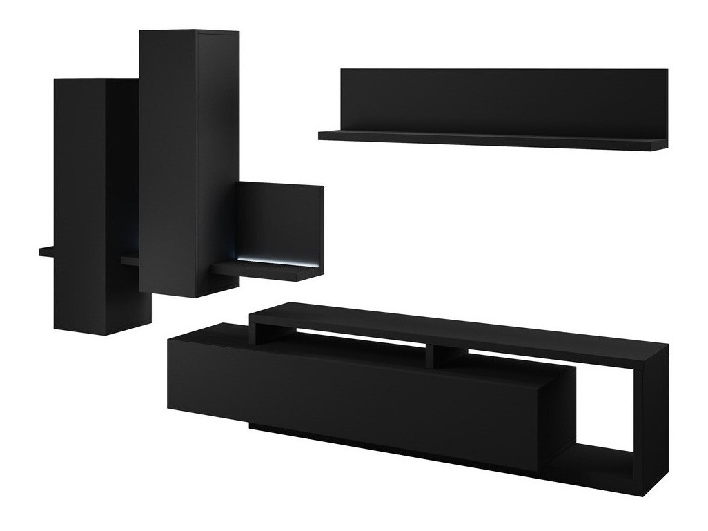 Viesistabas komplekts Lutiva 100 (Matēts melns)