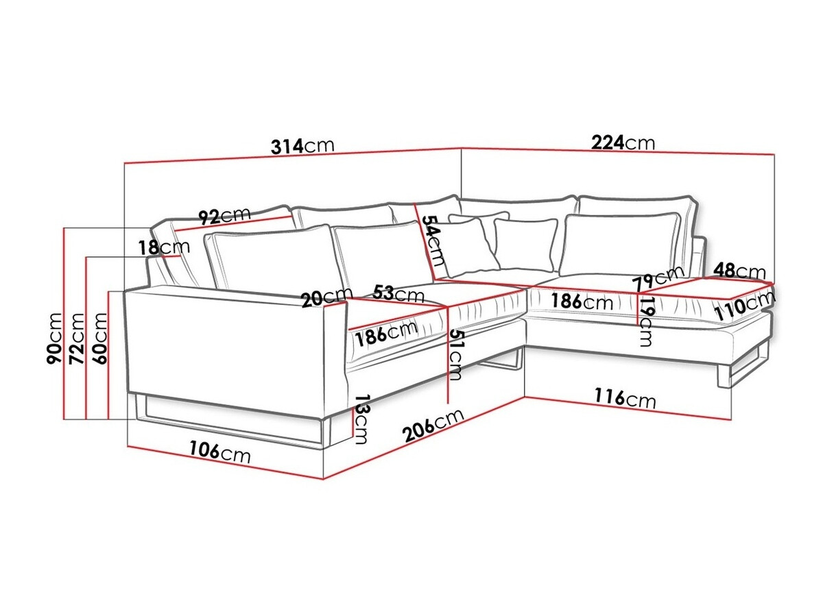 Stūra dīvāns Kingsport 111 (Kronos 09)