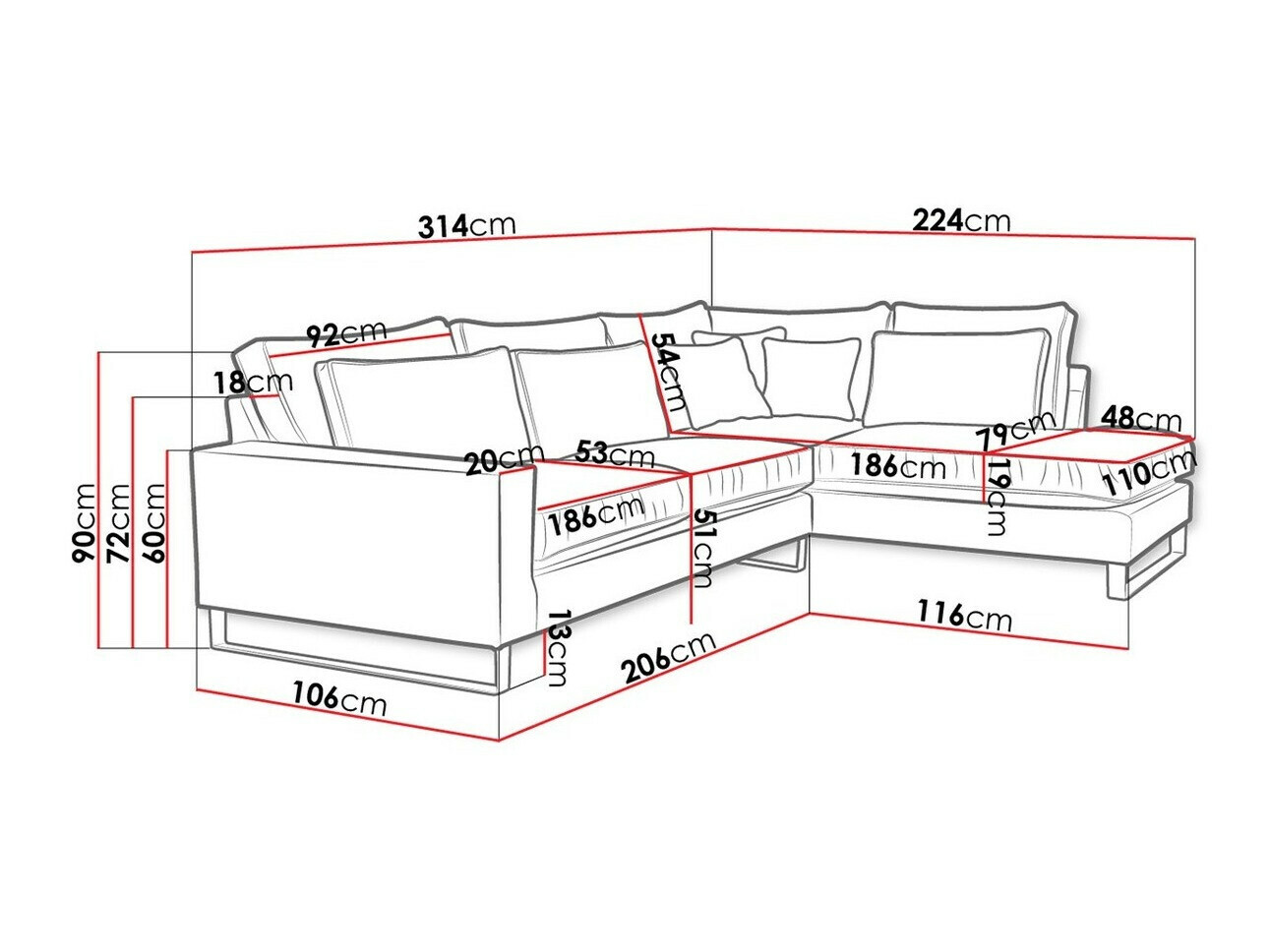 Угловой диван Kingsport 111 (Kronos 09)