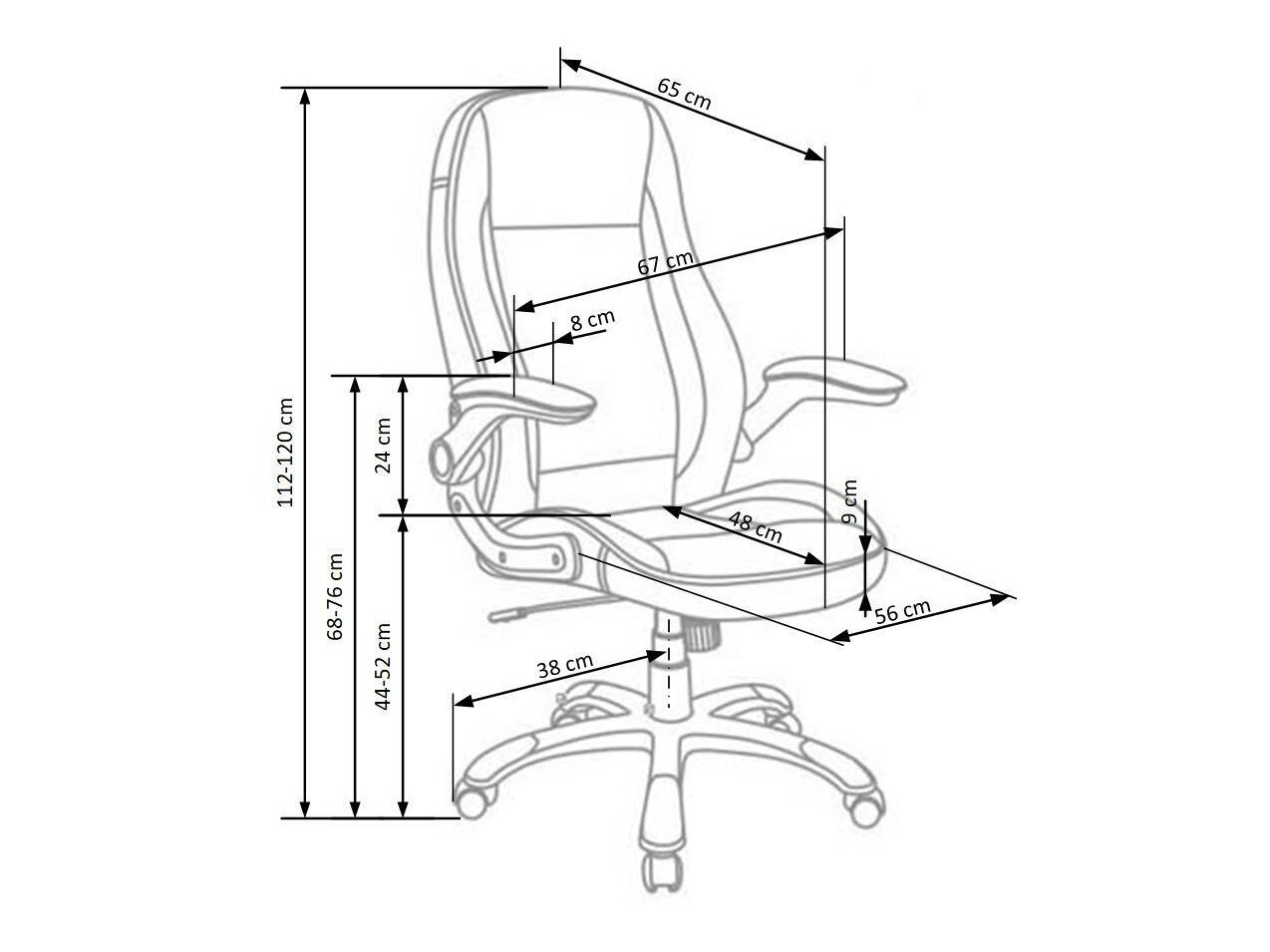 Офисный стул Houston 569 (Серый + Белый)