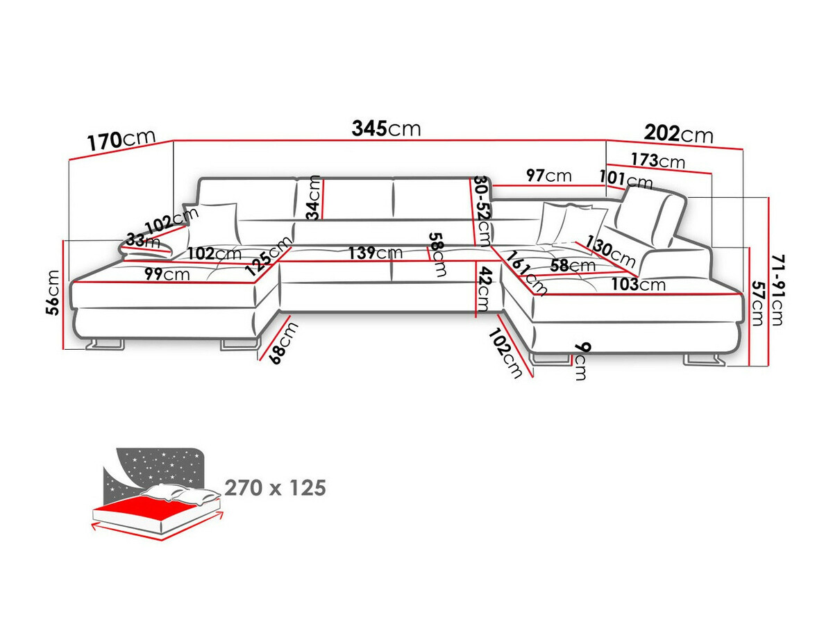 Stūra dīvāns Comfivo 249 (Venus Velvet 2927 + Miu 2041)