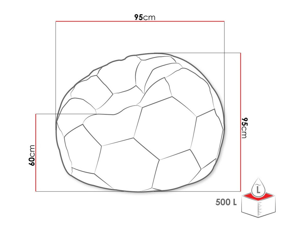 Sēžammaiss Comfivo 287 (Melns + Balts)