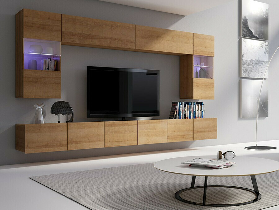 Viesistabas komplekts Tivdalu 105 (Zeltains ozols)