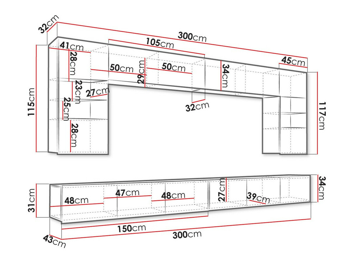 Набор для гостиной Tivdalu 105 (Чёрный + Глянцевый черный)
