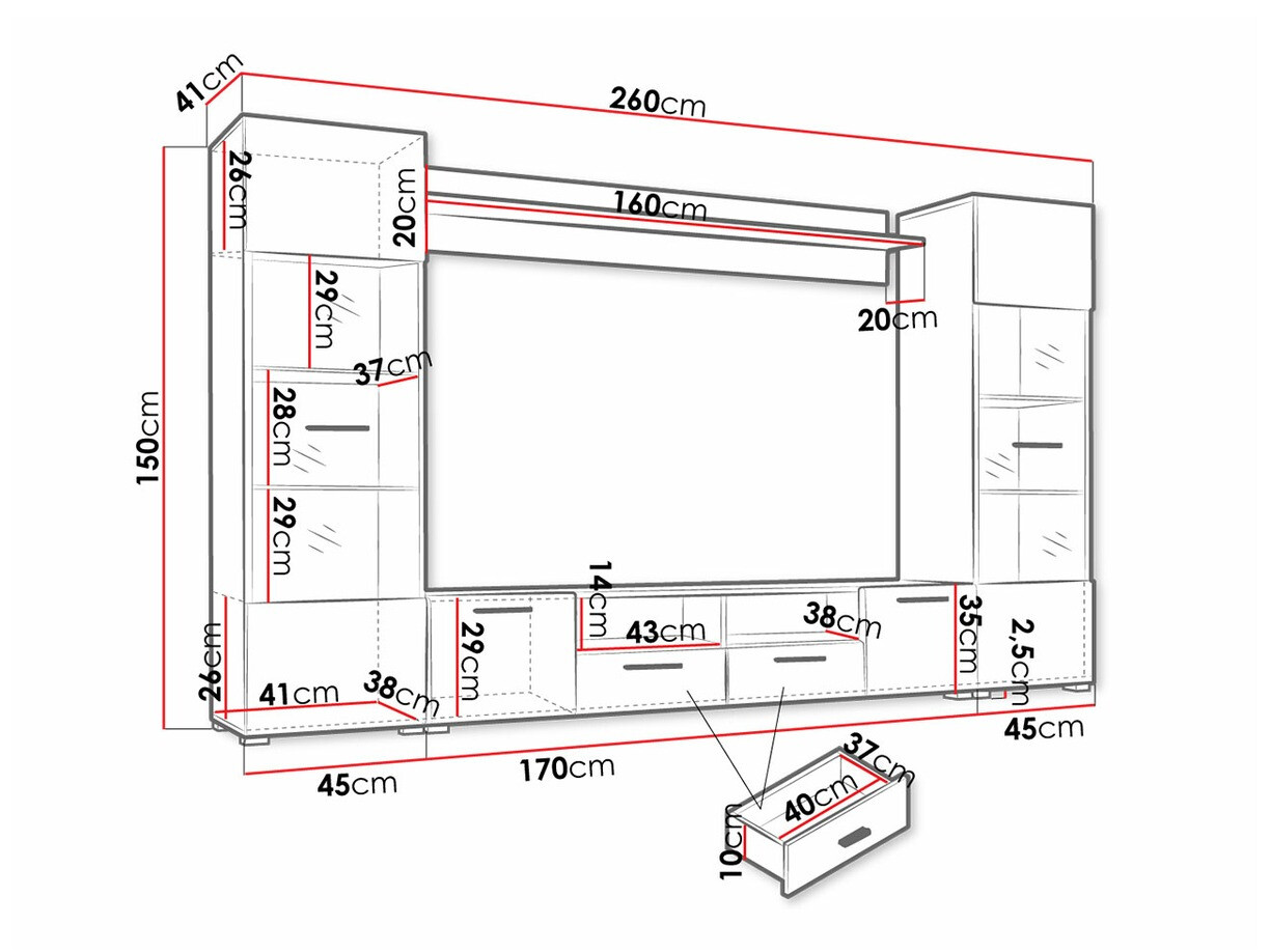 Viesistabas komplekts Topeka 112