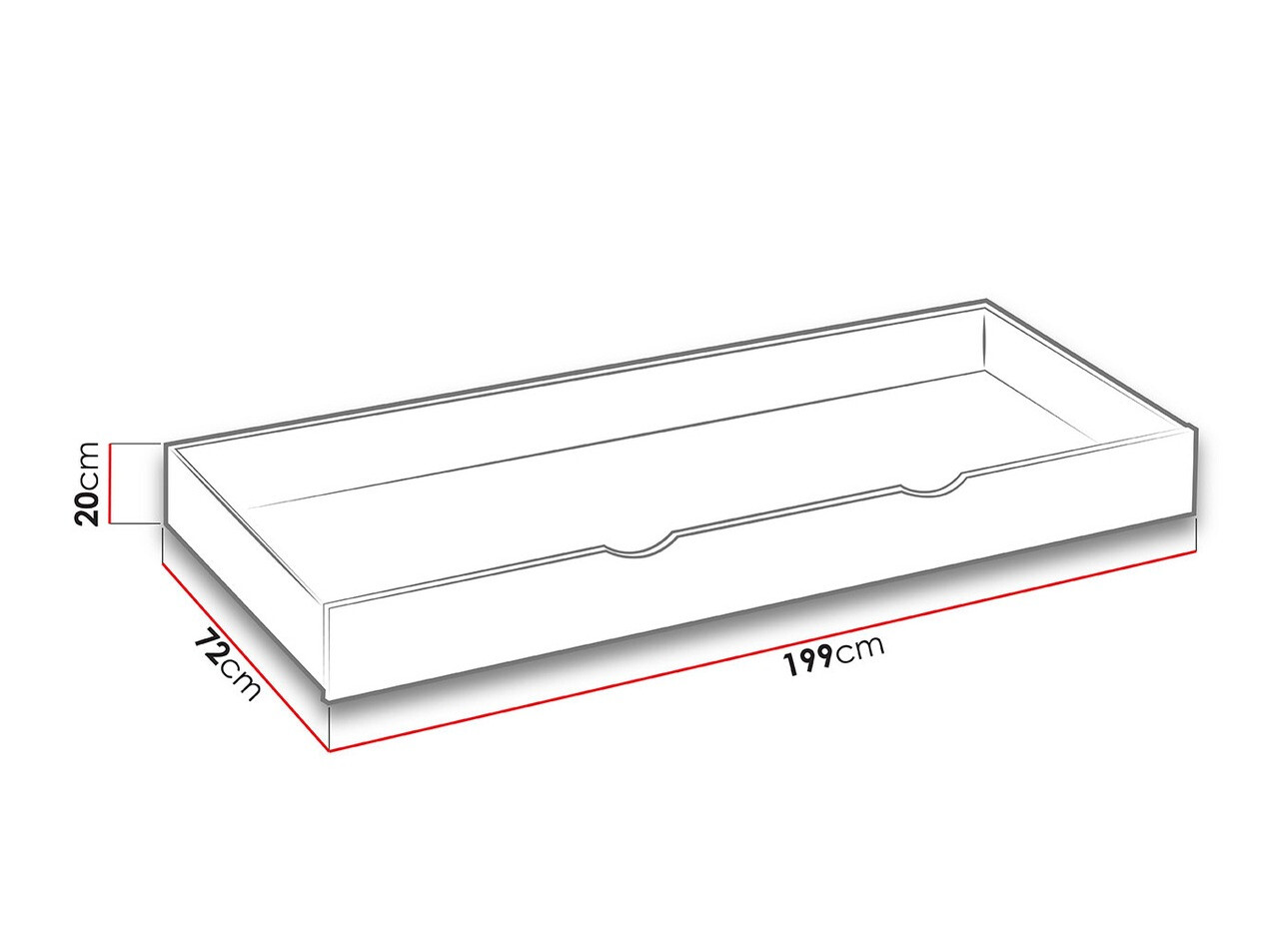 Кровать Levtala 112 (Светлый дуб + Белый)
