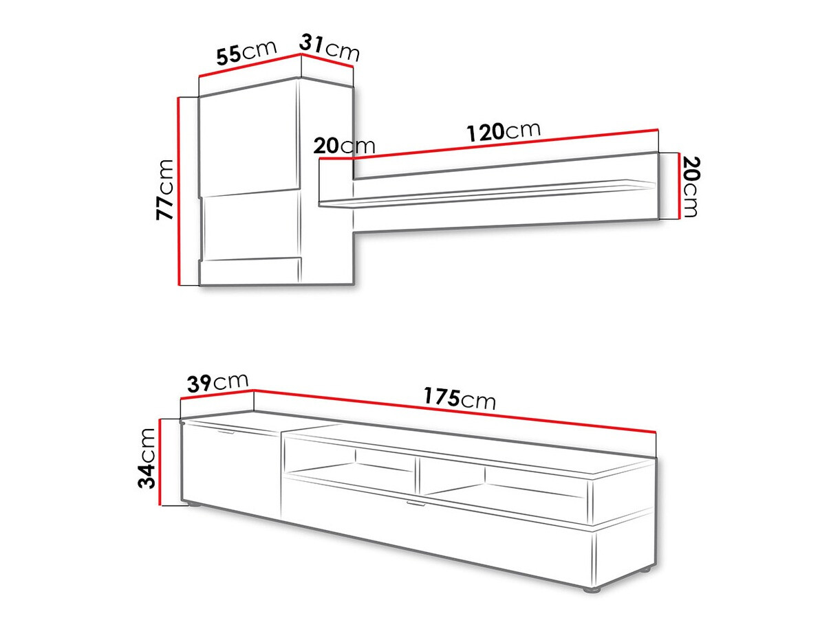 Viesistabas komplekts Toledo 114