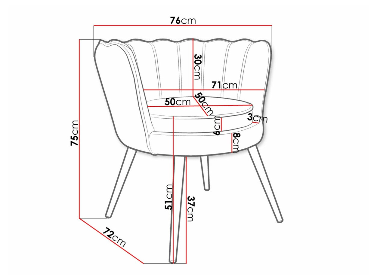 Кресло Comfivo 319 (Зелёный + Золотой)