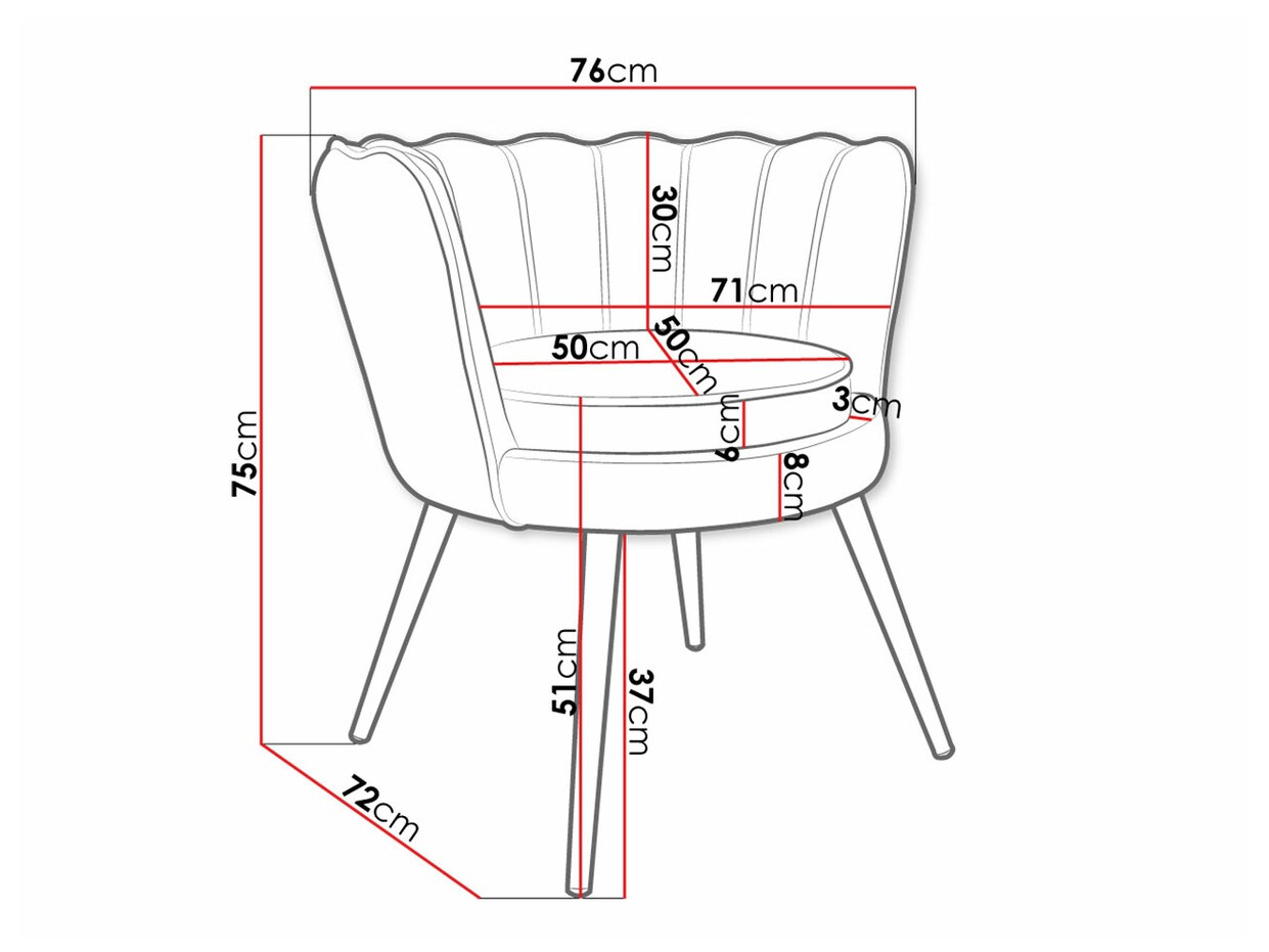 Krēsls Comfivo 319 (Pelēks + Zelta)
