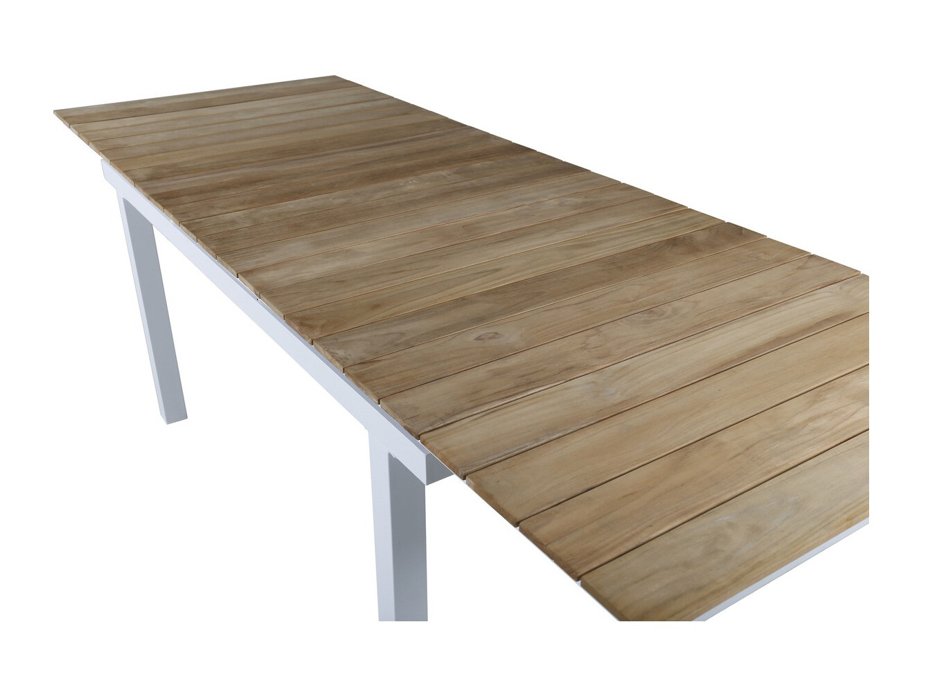 Dārza galds Dallas 2844 (Balts + Brūns)