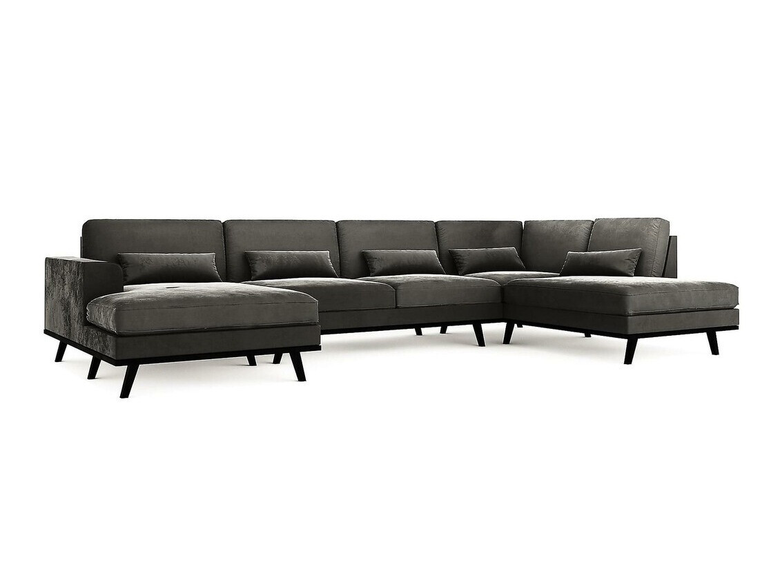 Stūra dīvāns Floromo 101 (Monolith 95)