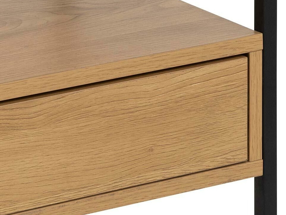 Прикроватная тумбочка Norsica 695 (Чёрный + Дикий дуб)