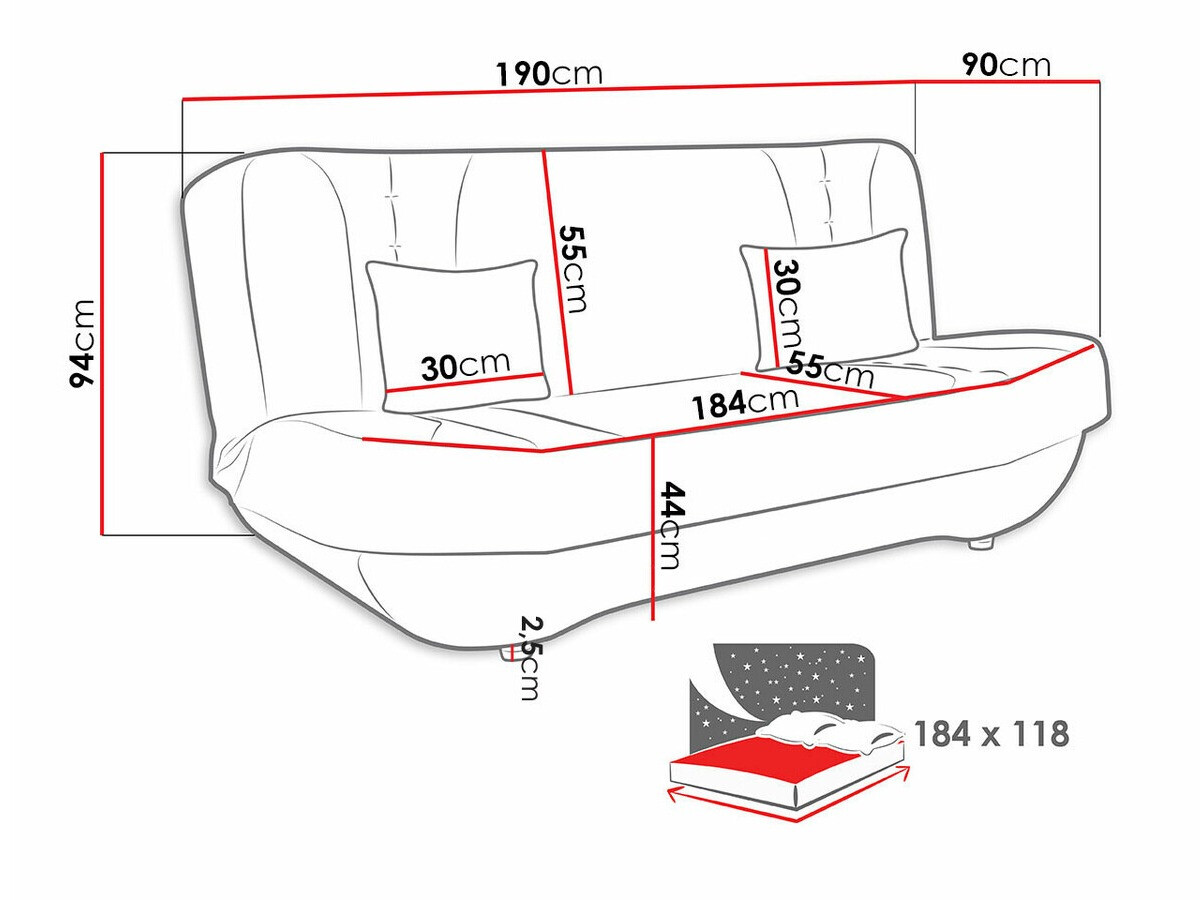 Dīvāns gulta Comfivo 239 (Uttario Velvet 2971 + Uttario Velvet 2973)